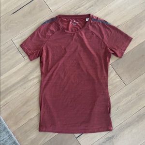 Red Adidas training shirt !